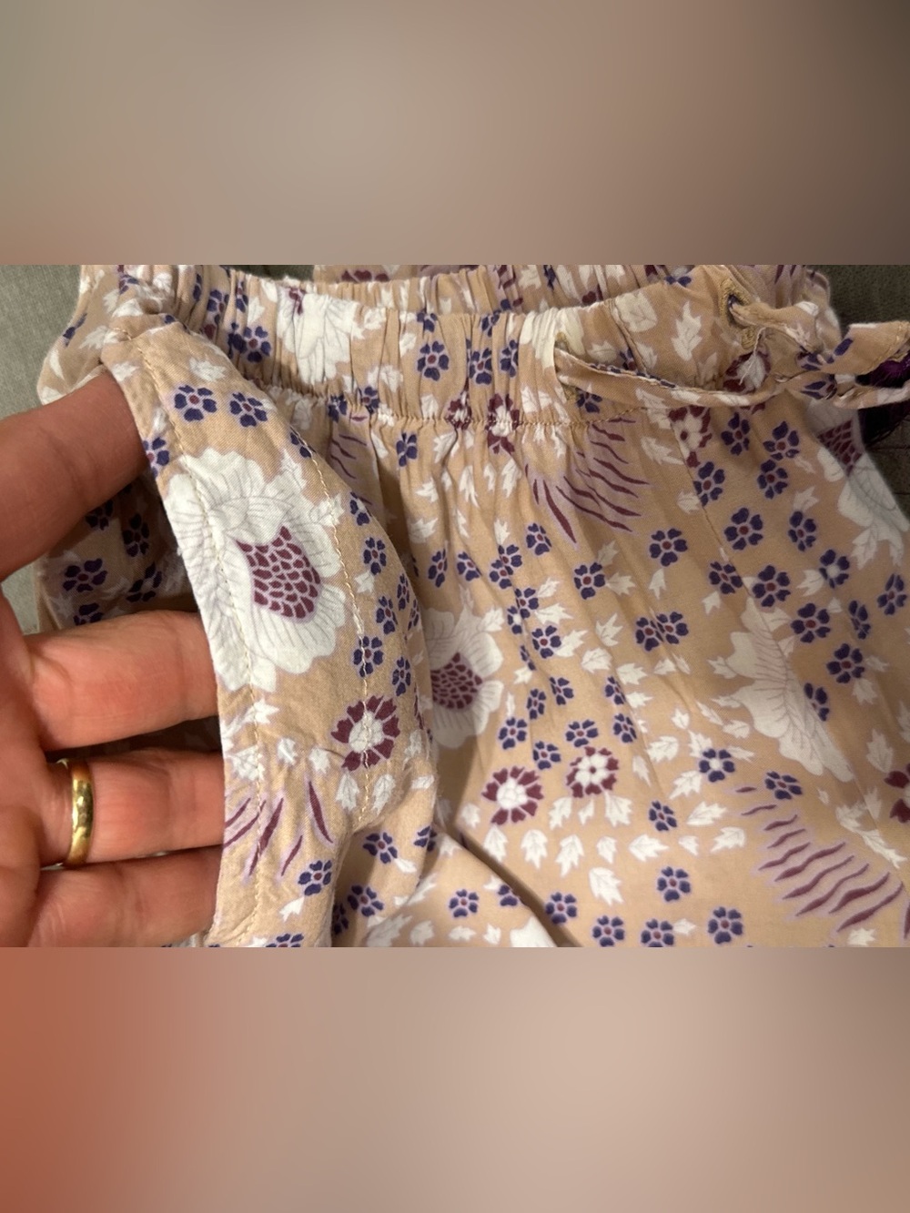 Natalie Martin Shorts Vintage Flowers Cream XS - Picture 7 of 10